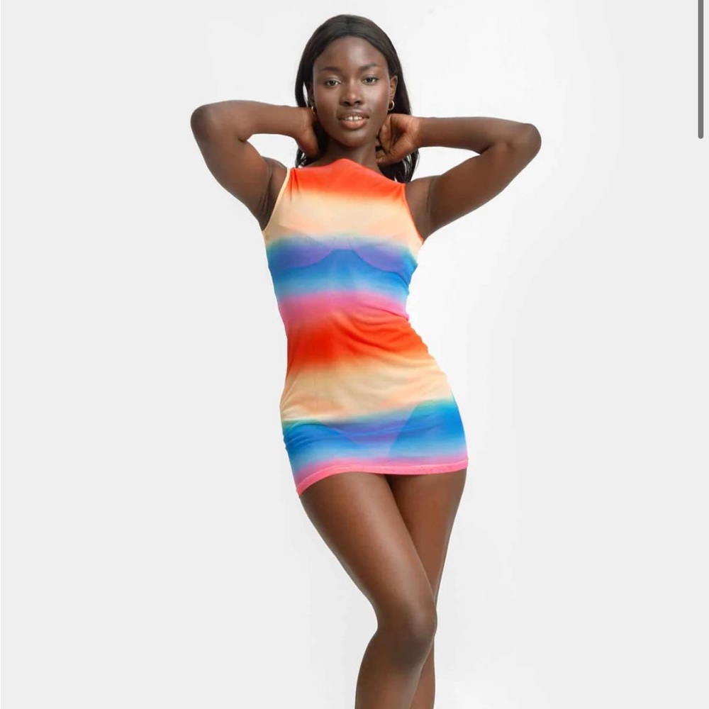 NWT BLACKBOUGH KIARA MINI MESH DRESS SIZE M